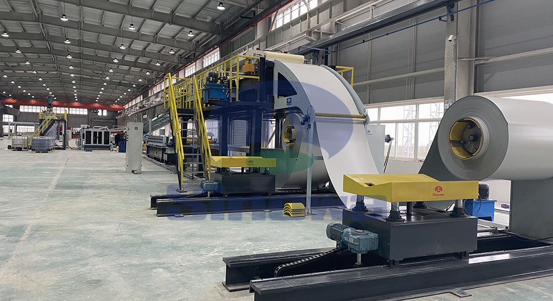 Discontinuous PU Sandwich Panel Production Line For House