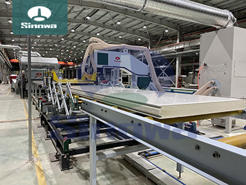 PU линия по производству сэндвич панелей